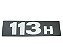 Emblema Letreiro 113H para Scania Modelo 113H - 384112 - Imagem 1