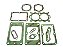Jogo de Juntas para Compressor 2 Cilindros Sca L76 62 a Atual LK111 79 a Atual LK140 - 522393 - Imagem 1