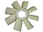 Hélice Plástica sem Viscocoupler 8 Pás 6 Furos Nylon para Scania 114 Antigo/113 - 1339241 - Imagem 1