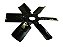 Hélice de Motor 6 Pás em Chapa MWM Volks 690S/790S/680/7110 - T06121303D - Imagem 1