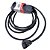 Extensão Elétrica profissional 20A - 2 metros - 3 tomadas Legrand - Cabo PP  2 x 2,5mm - Imagem 1