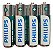 4 Pilhas Philips AA Pequena Comum - Imagem 1