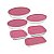 Conjunto de Assadeiras Marinex com Tampa Rosa 6 peças - Imagem 1