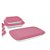 Conjunto de Assadeiras Grandes Retangular Quadrada Rosa 3 Peças Tampa Marinex - Imagem 1