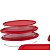 Conjunto de Assadeiras Grandes Ovais 3 Peças Tampa Marinex Vermelho - Imagem 2