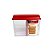 Porta Biscoito Bolacha Vermelho de Acrílico com Tampa + Divisória - Imagem 3