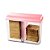 Porta Biscoito Bolacha Rosa de Acrílico com Tampa + Divisória - Imagem 2