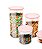 Potes Hermeticos Rosa 3 Peças Acrilico Redondo Resistente Livre Bpa 1400ml 1000ml 600ml - Imagem 6