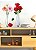 Adesivo Decorativo para Geladeira, Móveis ou Paredes Tema Vasos com Flores - Imagem 1
