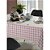 Toalha de Mesa Retangular Coração e Xadrez Rosa 140x210 Cm - Imagem 3