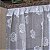 Cortina de Pia de Cozinha de Renda Branca Coleção Rosas 1,40m x80cm - Imagem 2