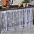 Cortina de Pia de Cozinha de Renda Branca Coleção Rosas 1,40m x80cm - Imagem 1