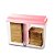 Kit Porta Bolacha + Açucareiro + Mantegueira Rosa - Linha Acril 3 Peças - Imagem 2