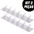 Kit 2 Faixas Com 6 Ganchos Adesivo Transparente Multiuso - Imagem 1