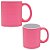 Kit 2 Canecas De Porcelana Para Café Chá Rosa 350ml Lyor - Imagem 1