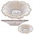 Kit 3 Mini Petisqueira Vidro Margarida Metalizado 13cm Lyor - Imagem 1