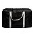 Bolsa Com Alça e Encaixe Para Mala de Viagem Preta 44cm Lyor - Imagem 2