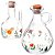 Kit 2 Garrafas Para Azeite De Vidro Flora 180 e 320ml Lyor - Imagem 1