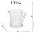 Jarra Leiteira de Vidro Com Alça Coleção Colméia 340ml Lyor - Imagem 7