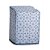 Capa para Máquina de Lavar Floral Azul 9,10,12 Kg - Imagem 3