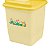 Lixeira Basculante De Cozinha Amarelo Floral 3,75 Litros - Imagem 3