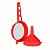 Kit Peneira Coador com Cabo + Funil Vermelho - Imagem 2