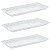 Kit 3 Travessas de Vidro Cristal Para Sobremesa Tress 25cm - Imagem 1