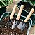 Kit Ferramentas para Jardinagem Pazinhas Rastelo Metal 3 Peças - Imagem 2