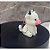 Chaveiro de Bolsa Chaves Vaquinha Fofa Branco Rosa 3D Caixa de entrada - Imagem 3