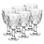 Kit 6 Taças de Vidro Para Água Vinho Suco Diamond 315ml C998 - Imagem 3