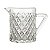 Jarra Leiteira de Vidro Deli Diamante Alça Clean 340ml Lyor - Imagem 1