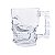 Caneca de Vidro 500ml Modelo Caveira Transparente - Imagem 5