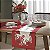 Trilho Caminho de Mesa Natal Vermelho Estampado 1m x 35cm - Imagem 2