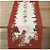 Trilho Caminho de Mesa Natal Vermelho Estampado 1m x 35cm - Imagem 3