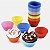Kit 6 Formas de Cupcake Bolo Muffin Redondas Silicone Mini C22019 - Imagem 1