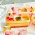 Mini Forma Bandeja de Gelo Papinha de Bebe Silicone Com Tampa 6 Cubos C8449 - Imagem 2