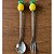 Kit Garfo + Colher Talheres de Inox Com Cabo Formato de Fruta Y888 - Imagem 5