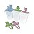 Kit 6 Forminhas para Picolé Sorvete Animais Coloridos R102 - Imagem 5