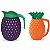 Kit 2 Jarras para Suco com Alça 1,5L Modelo Uva e Abacaxi Grande Família - Imagem 2