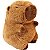 Brinquedo Capivara De Pelúcia 20cm Fofinha Marrom JR00 - Imagem 2