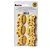 Kit 6 Prendedor Pegador Fecha Saco Gatinhos Amarelo 527K - Imagem 3