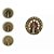 Kit 6 Broche Redondo Nossa Senhora Aparecida Com Pedras + Caixinha - Imagem 5