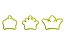 Cortador Coroa P com 3 pcs Blue Star - Imagem 2