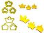 Cortador Coroa P com 3 pcs Blue Star - Imagem 3