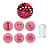 Kit 6 Carimbos Eróticos 2cm Para Doces E Brigadeiros Blue Star - Imagem 2