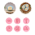 Kit 6 Carimbos Batizado 2cm Para Doces e Brigadeiros Blue Star - Imagem 8