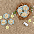 Kit 6 Carimbos Batizado 2cm Para Doces e Brigadeiros Blue Star - Imagem 1