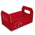 CESTA CAIXOTE P/ PRESENTE (M) 12x22x14cm AMOR PCT C/ 10 UN - Imagem 1