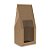 SACO ESPECIAL KRAFT C/ VISOR JANELÃO 19x8x7cm PCT C/ 10 UNID - Imagem 1