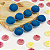 Kit 32 Carimbos Letras Fofas 2cm Rosa Bebê Blue Star - Imagem 1